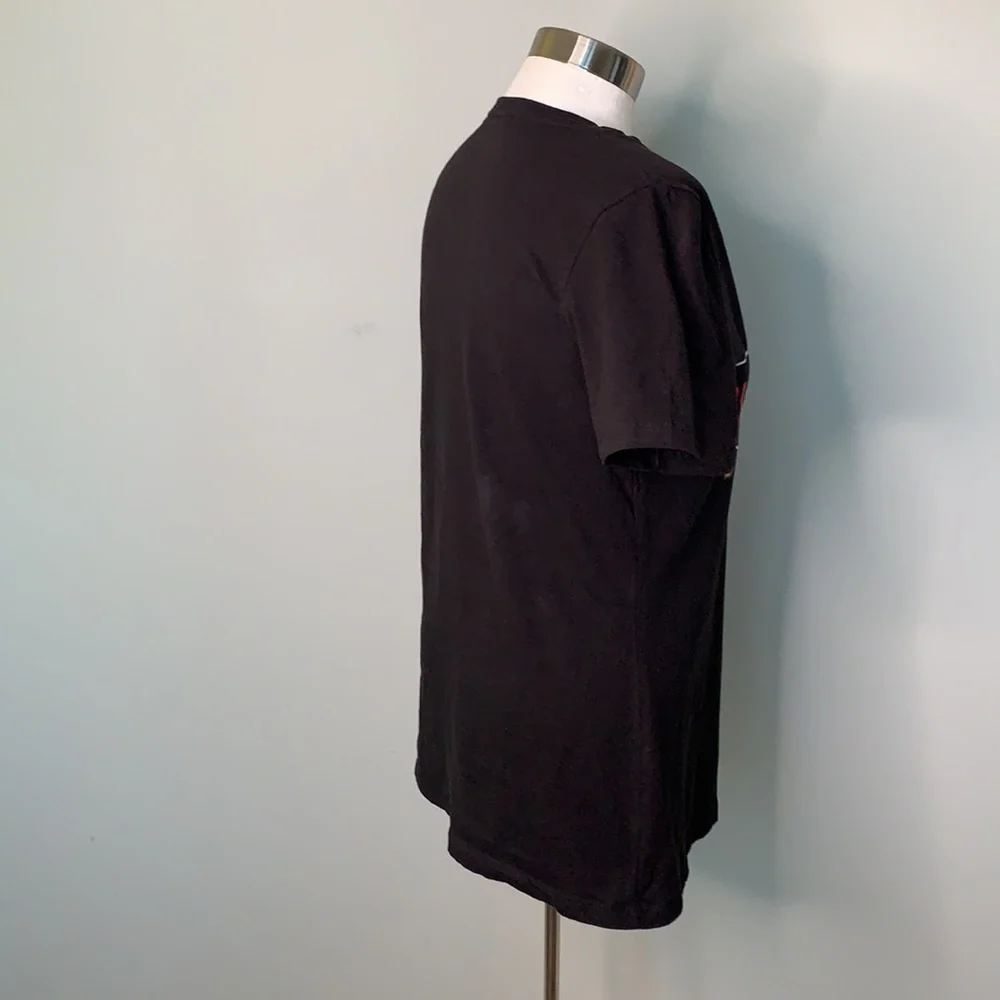 FANATICS NWT BLACK RED BLACKHAWKS CHICAGO V-NECK SHORT SLEEVE T-SHIRT SIZE M - Picture 6 of 7